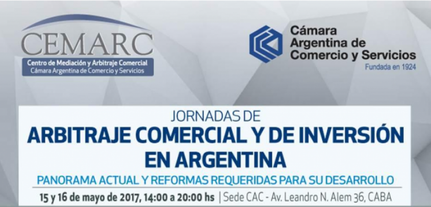 Em 15 e 16 de maio de 2017, Adriana Noemi Pucci participará das Jornadas de Arbitragem Comercial e de Investimentos em Argentina