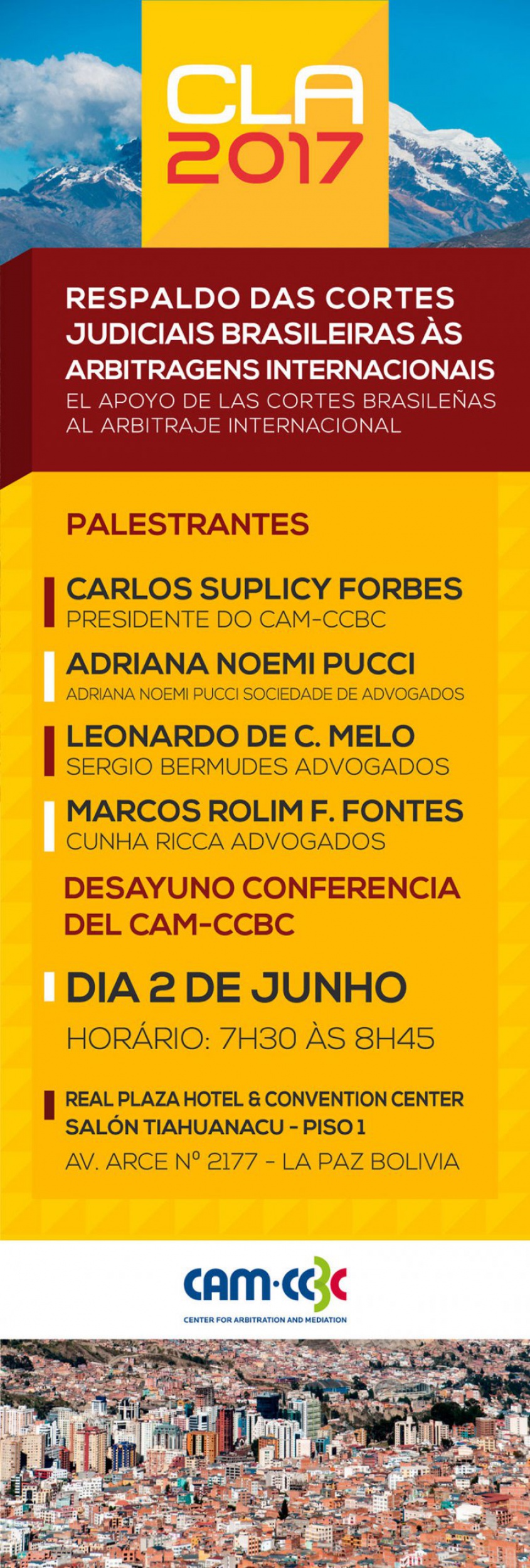 Adriana Noemi Pucci palestrará em café da manhã oferecido pelo CAM-CCBC no X Congresso Latino Americano de Arbitragem [CLA]